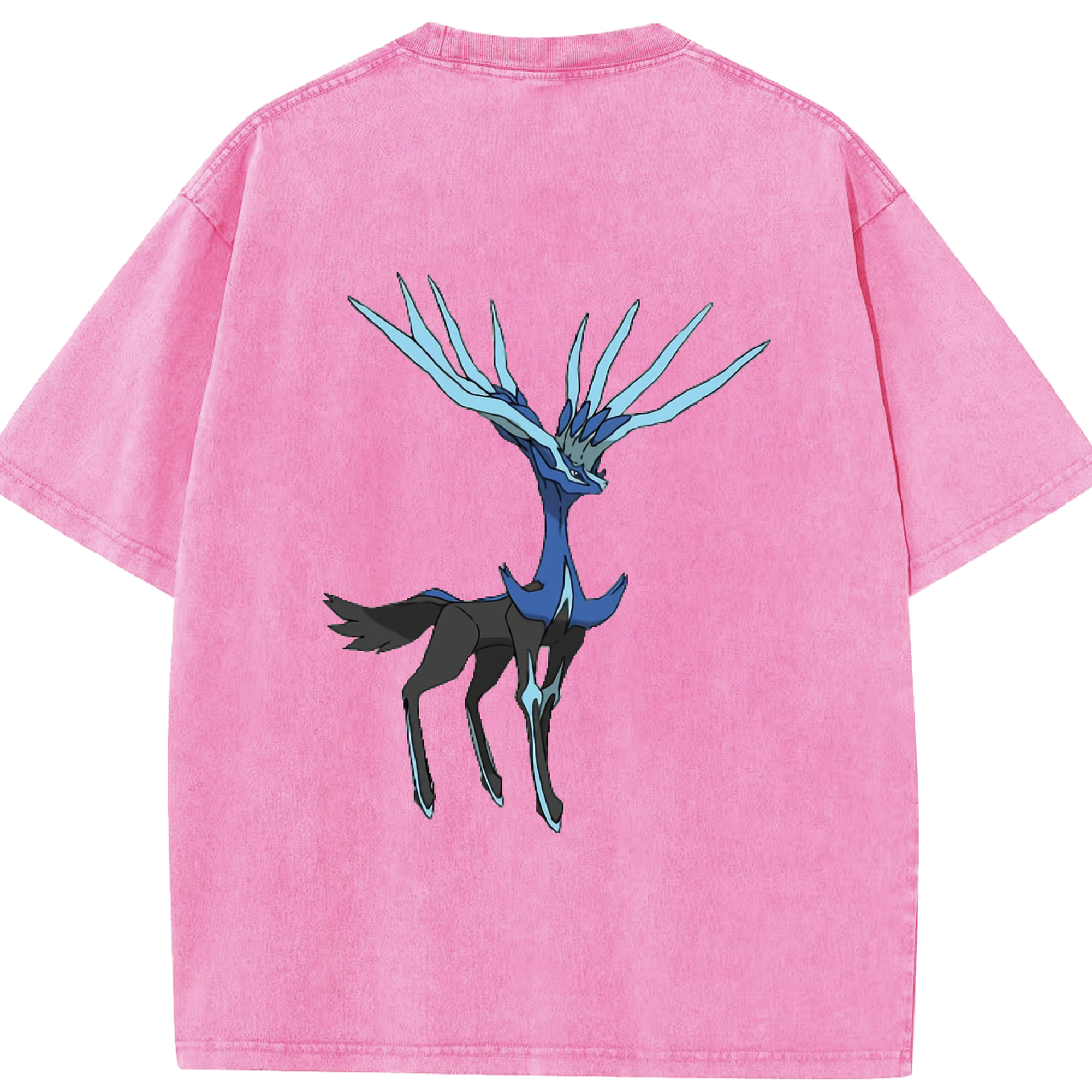 （画像用） ポケットモンスター Pokémon 綿100% ヴィンテージ風 半袖Tシャツ（背面プリント）